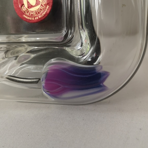 Beautiful Original Waltherglas Photo Frame with Coloured Pink Purple Tulips - Picture 7 of 8